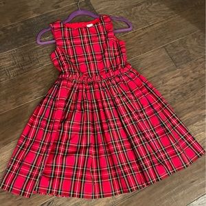 Crewcuts holiday plaid dress size 10